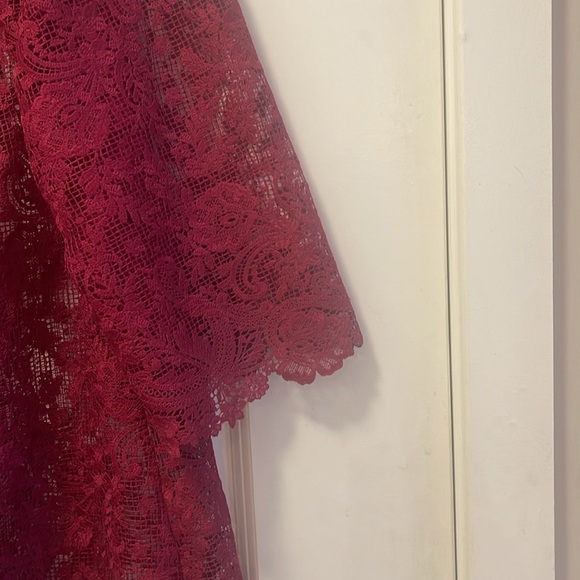JOHHNY WAS Harper lace burgundy NWT XL BOHEMIAN STYLE DRESS! - Picture 2 of 5